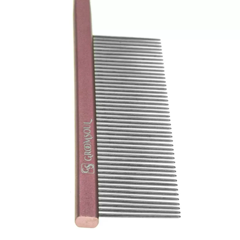 Pettine per animali domestici in metallo rosa Groom Soul con punta 18,5 cm — Foto 7