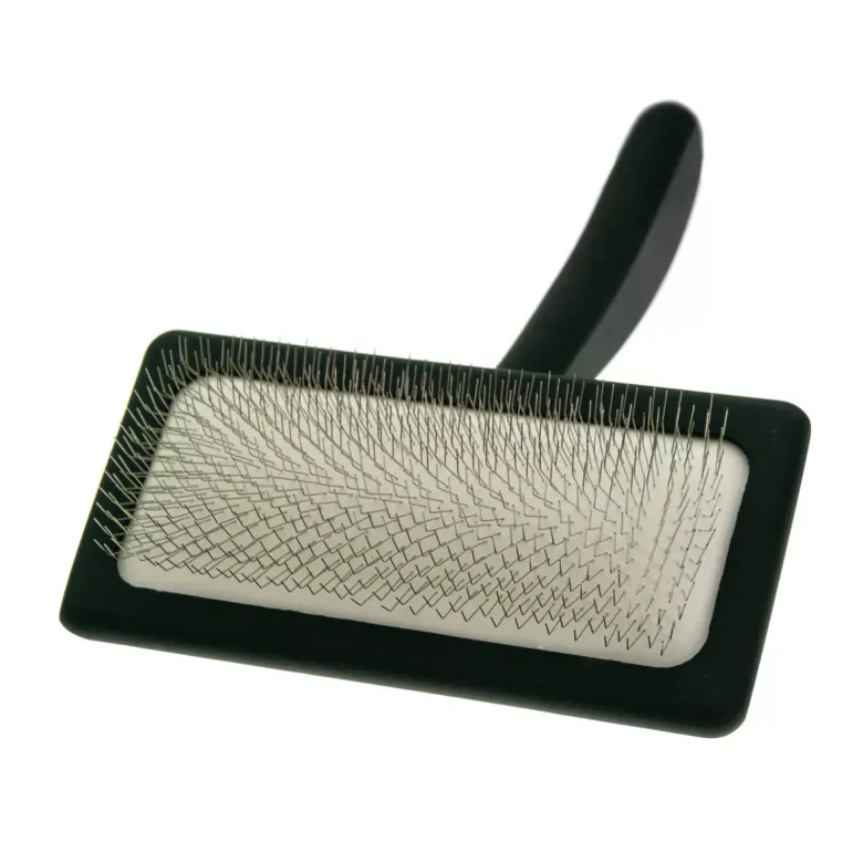 Мала м'яка пуходерка з середніми зубцями Groom Soul Natural Red\Black — Фото 10