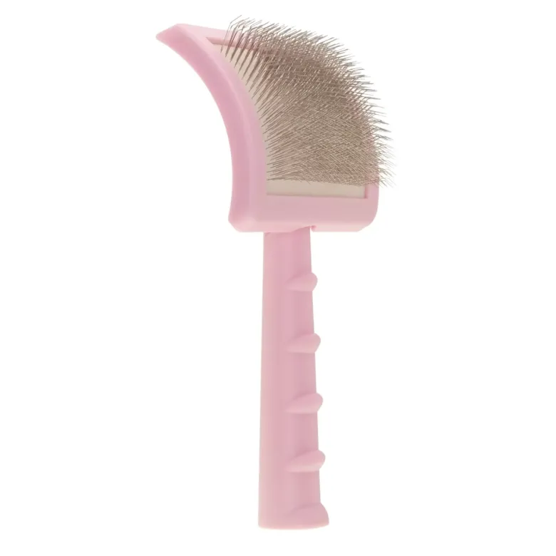 Велика пуходерка-слікер з м'якими зубцями Groom Soul Pro Pink — Фото 11