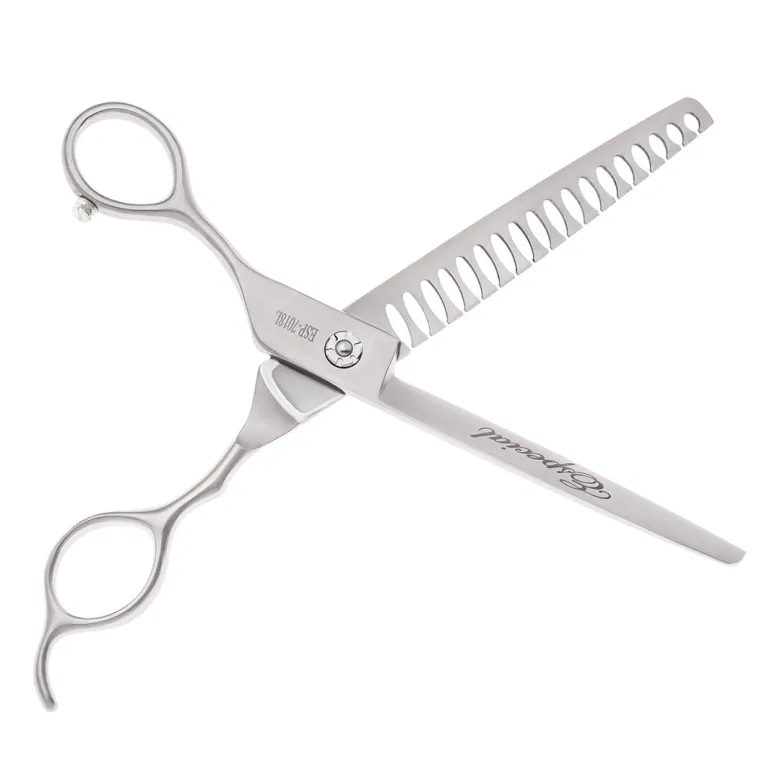 Left-handed finishing shears Barracuda Especial+ AUS10, 18 teeth — Photo 5