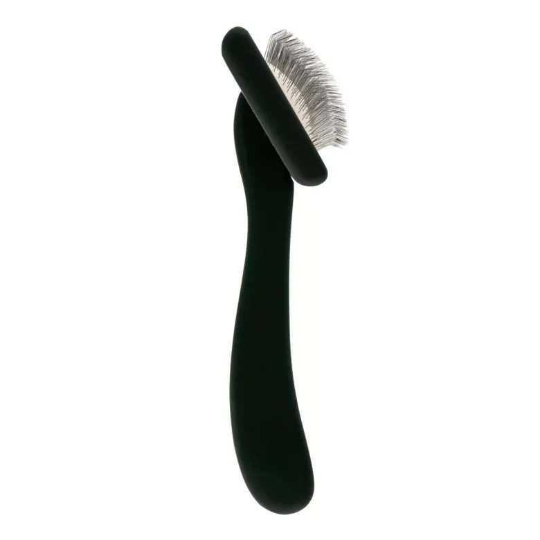 Мала м'яка пуходерка з середніми зубцями Groom Soul Natural Red\Black — Фото 12