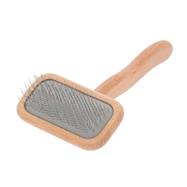 Barracuda Wooden M Medium Soft Slicker con dientes medianos