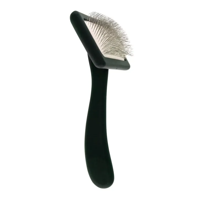 Мала м'яка пуходерка з середніми зубцями Groom Soul Natural Red\Black — Фото 13