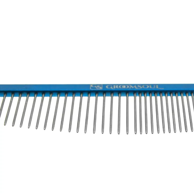 Pettine in metallo Groom Soul Blue Moon per animali domestici, 18 cm — Foto 2