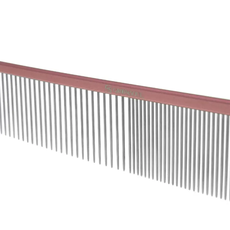 Pettine in metallo per animali domestici Groom Soul Pink 19 cm — Foto 1
