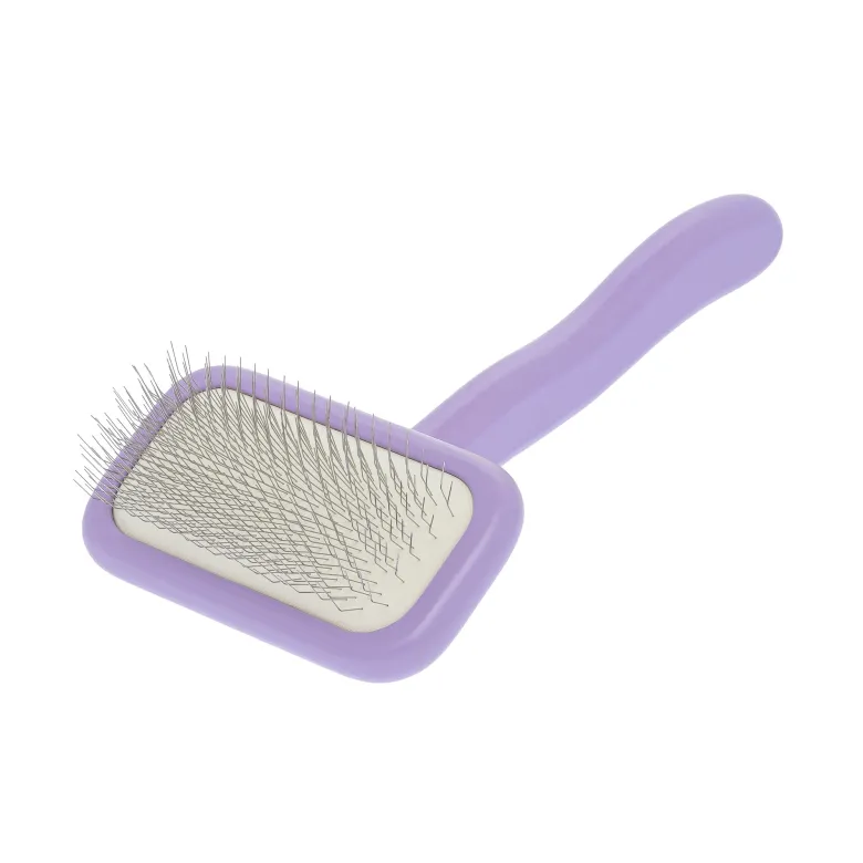 Puf mediano suave con dientes medianos Barracuda Violeta/Negro M — Foto 4