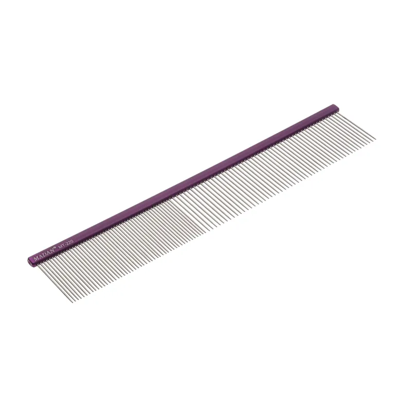 Combined aluminum grooming comb Madan MT-220 — Photo 4