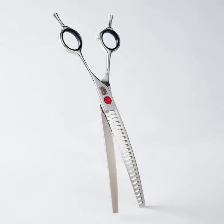 Tijeras de acabado de contorno Groom Soul Elements Fire de 7,5" y 24 dientes — Foto 6