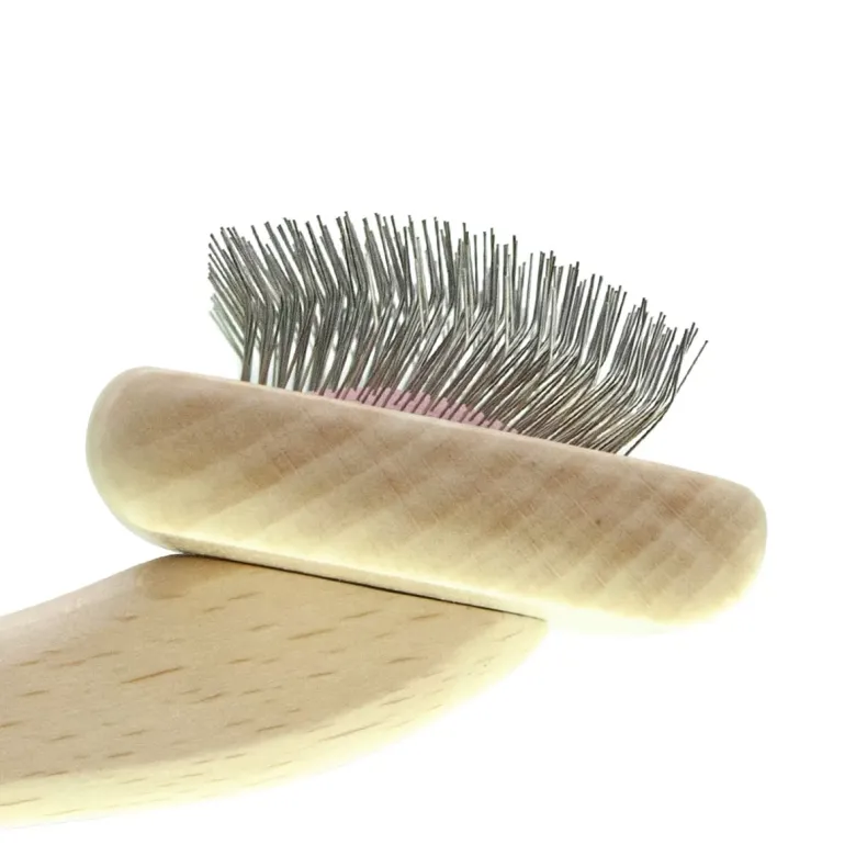 Мала пуходерка з середніми зубцями Groom Soul Natural дерево — Фото 6