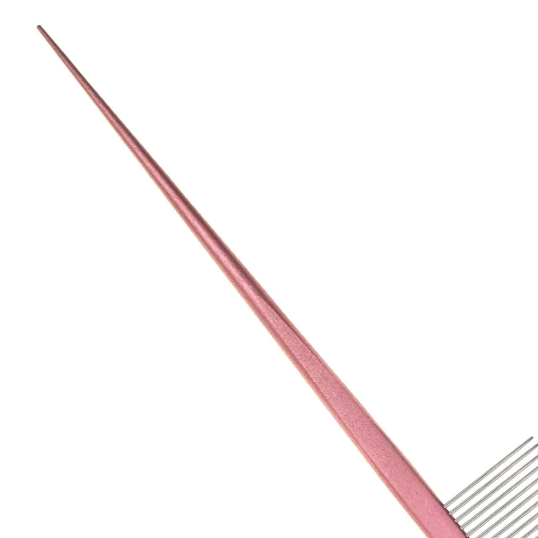 Pettine per animali domestici in metallo rosa Groom Soul con punta 18,5 cm — Foto 6