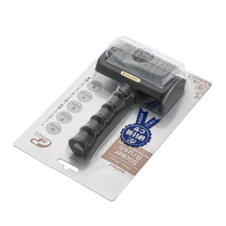 Cepillo de dientes mediano Gold Pets Hard Pins con dientes duros — Foto 2