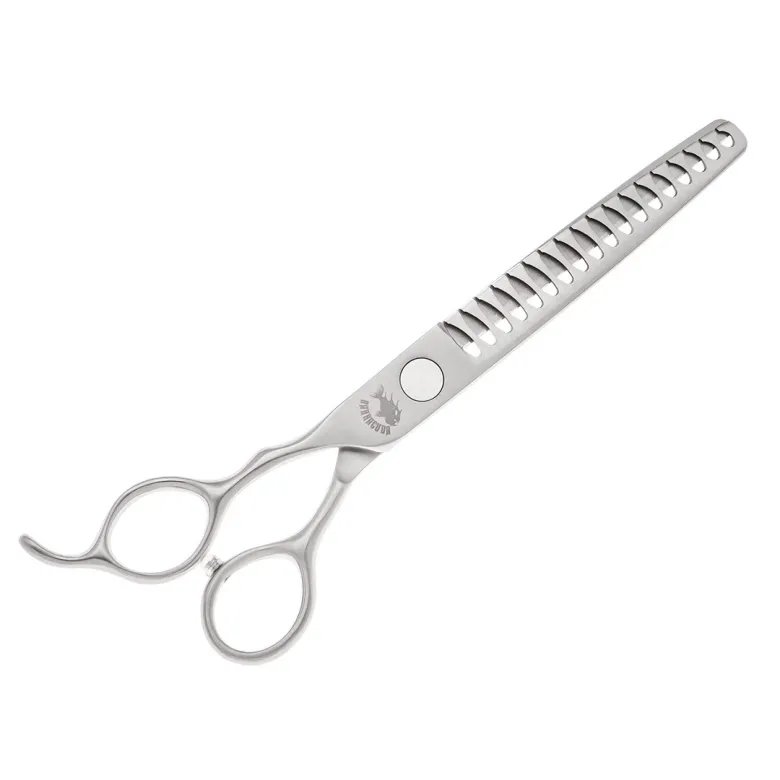Left-handed finishing shears Barracuda Especial+ AUS10, 18 teeth — Photo 4