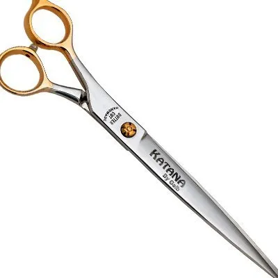 Left-handed Straight Scissors Geib Katana Cobalt — Photo 5