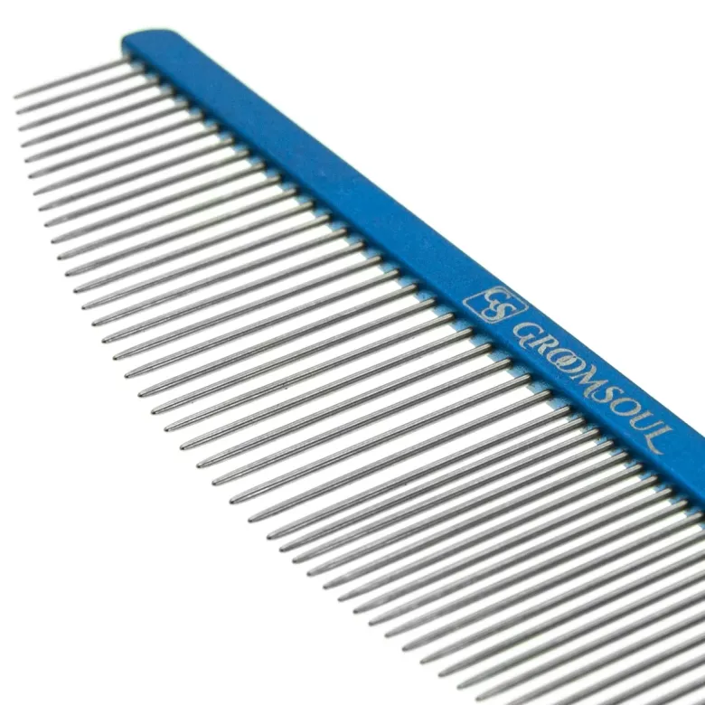 Pettine in metallo Groom Soul Blue Moon per animali domestici, 18 cm — Foto 3