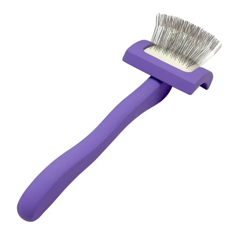 Мала пуходерка з довгими зубцями Groom Soul Violet Series S — Фото 4