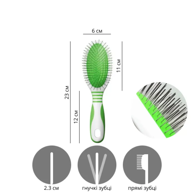 Cepillo de masaje grande Andis Pin Brush para animales — Foto 5