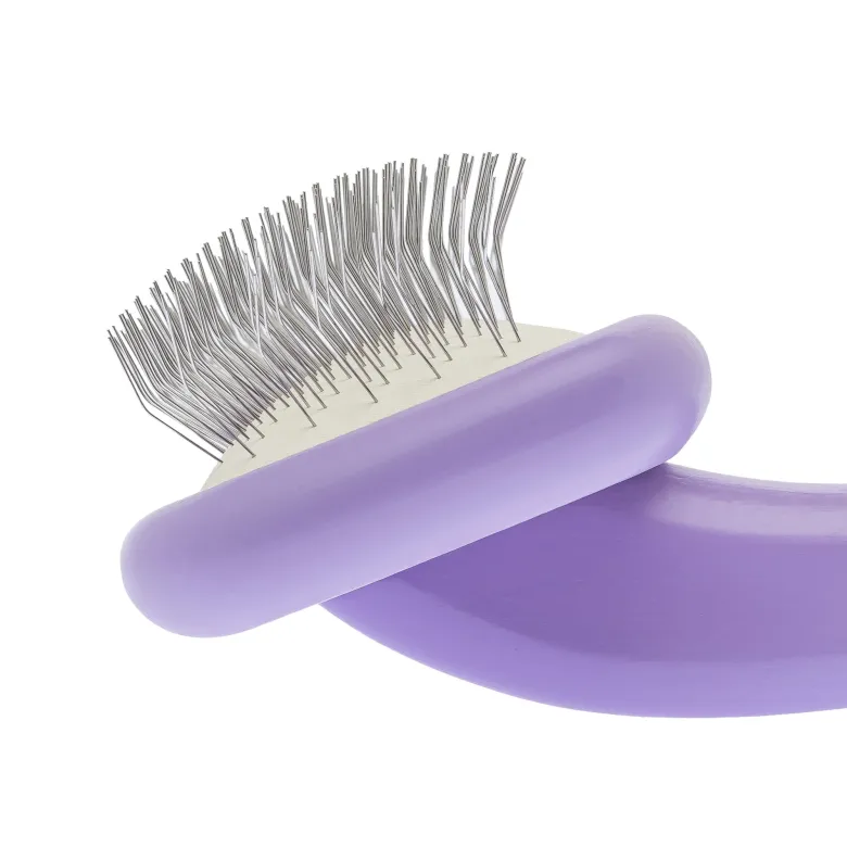 Puf mediano suave con dientes medianos Barracuda Violeta/Negro M — Foto 9