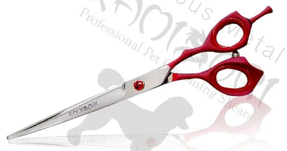 Прямые ножницы для груминга Kamisori Aya Pro Pet 8.5" — Фото 4