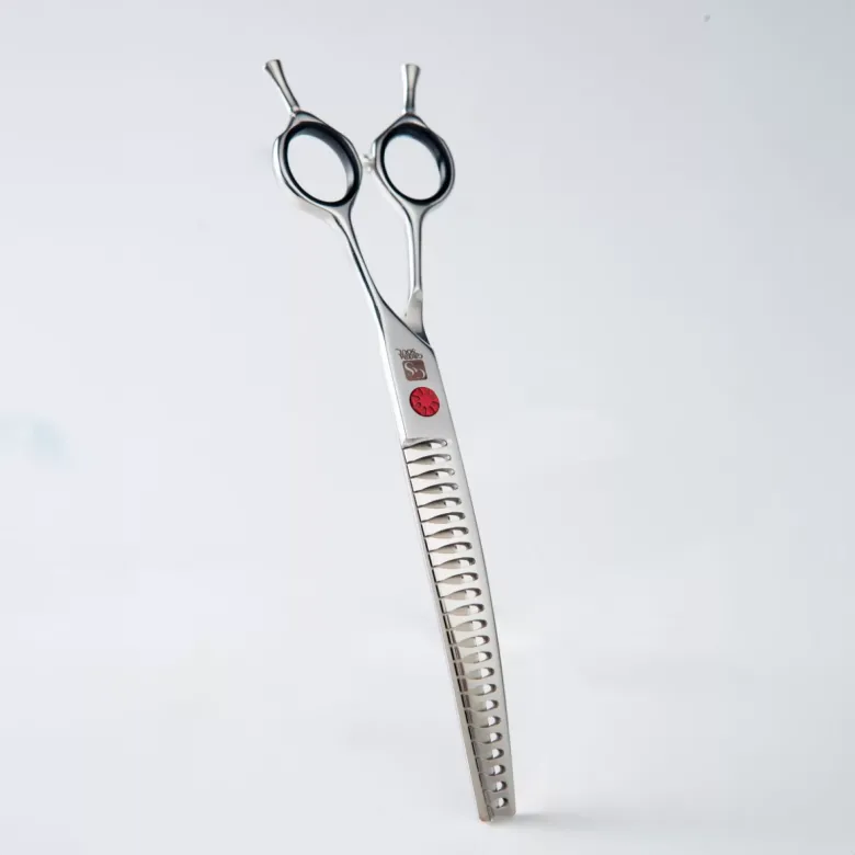 Tijeras de acabado de contorno Groom Soul Elements Fire de 7,5" y 24 dientes — Foto 4