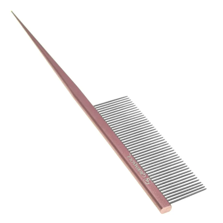 Pettine per animali domestici in metallo rosa Groom Soul con punta 18,5 cm — Foto 8