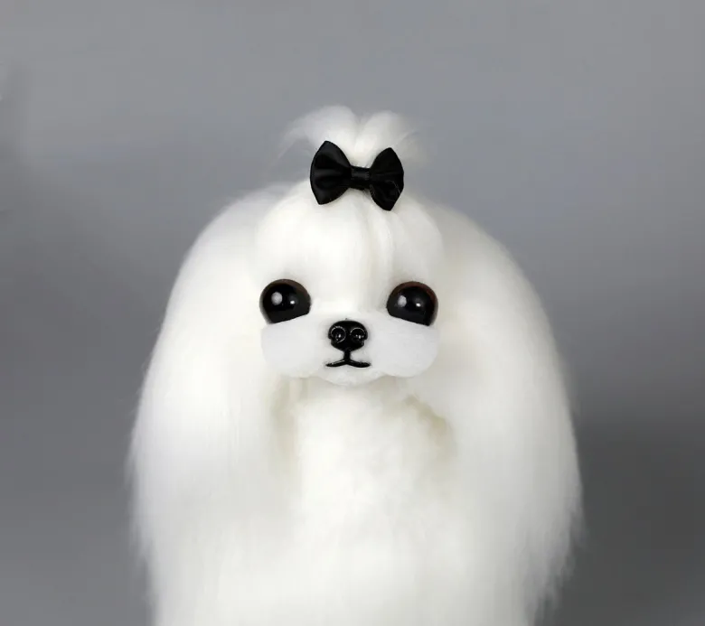 Maltese in similpelle bianca Mr. Jiang — Foto 5