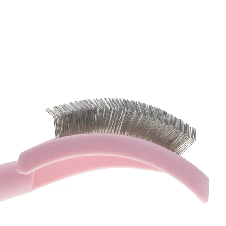 Велика пуходерка-слікер з м'якими зубцями Groom Soul Pro Pink — Фото 6