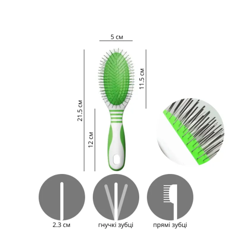 Cepillo de masaje mediano Andis Pin Brush para animales — Foto 6