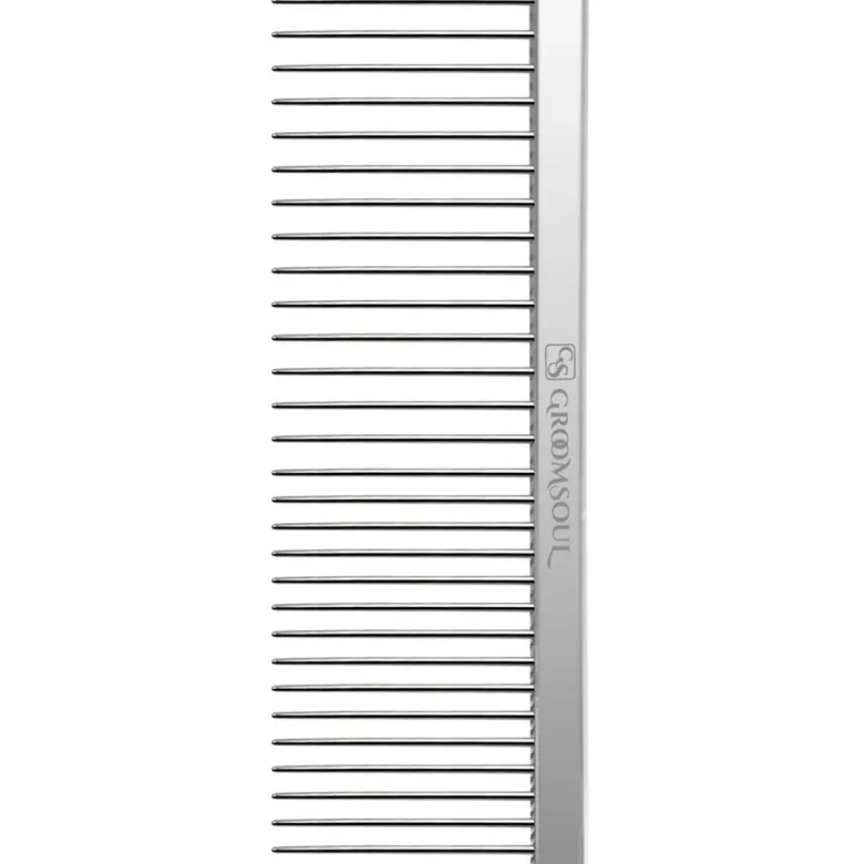 Металлический комбинированный гребень для животных Groom Soul Basic 14,5 см — Фото 11
