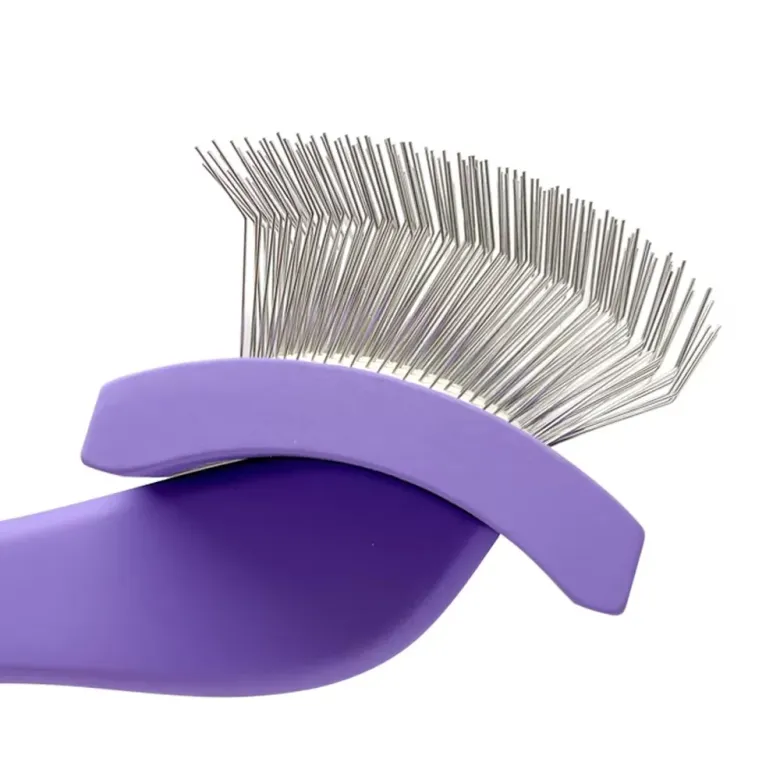 Мала пуходерка з довгими зубцями Groom Soul Violet Series S — Фото 7
