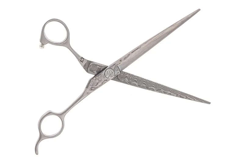 Chonry DS7.0 Damascus Steel Straight Scissors — Photo 5