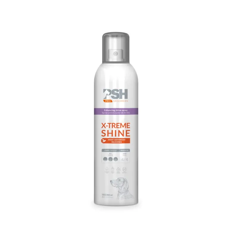 Спрей для блиску шерсті собак PSH Shine X-Treme, 300 мл — Фото 4