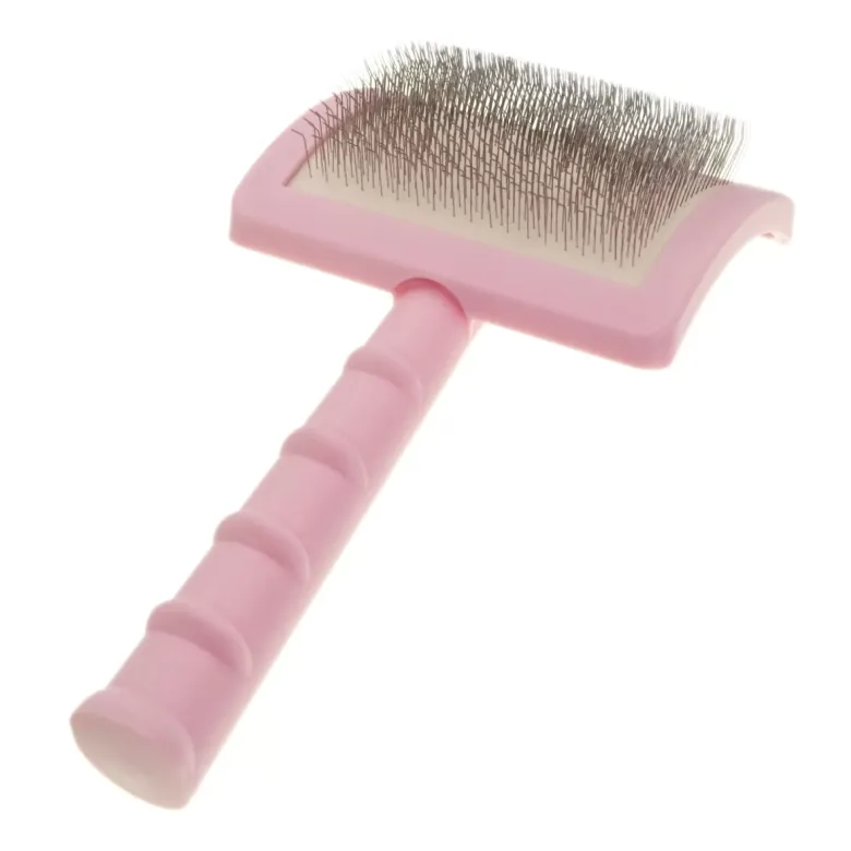 Велика пуходерка-слікер з м'якими зубцями Groom Soul Pro Pink — Фото 8