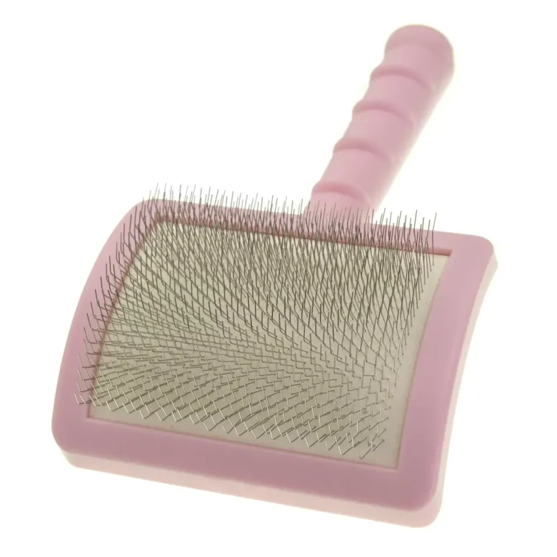 Велика пуходерка-слікер з м'якими зубцями Groom Soul Pro Pink — Фото 9
