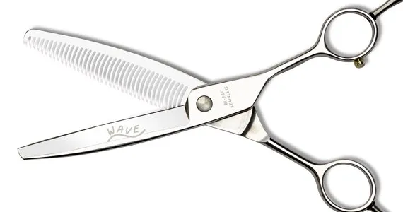 Tijeras de entresacar curvas Wave, 6,5", 38 dientes — Foto 5