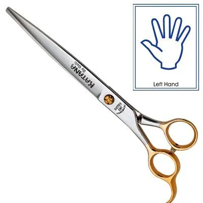 Left-handed Straight Scissors Geib Katana Cobalt — Photo 4