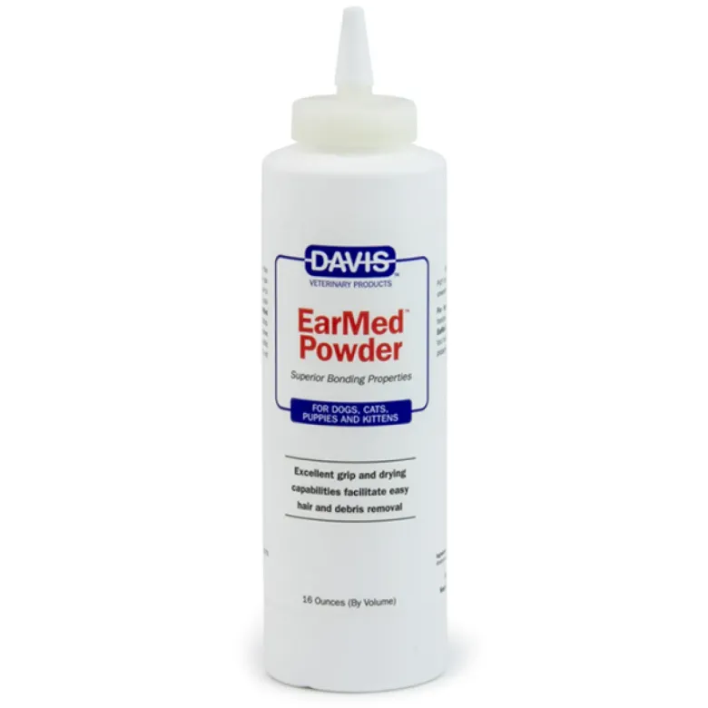 Підсушувальна пудра для догляду за вухами котів і собак Davis EarMed Powder — Фото 4