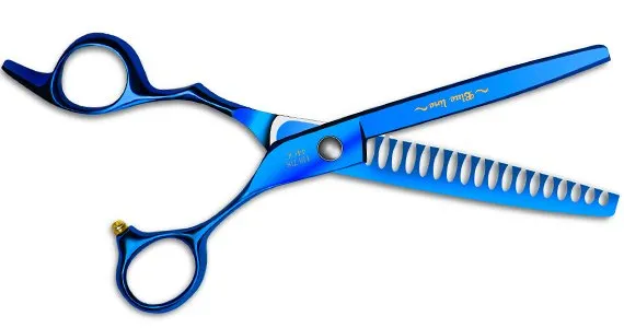 Barracuda Blue Line 7.0" Finishing Shears, 18 Teeth — Photo 5