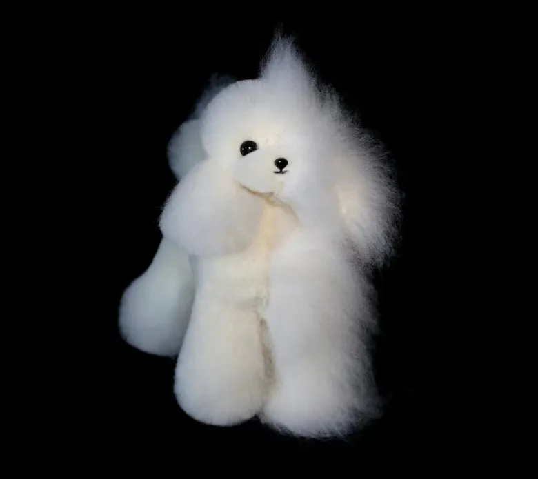 Custodia in plastica Teddy Bear + set in pelle bianca Mr. Jiang — Foto 2