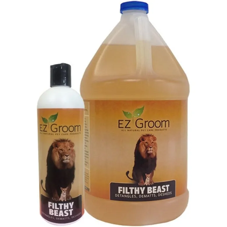 Champú superlimpiador + anticaspa EZ Groom Filthy Beast 50x1