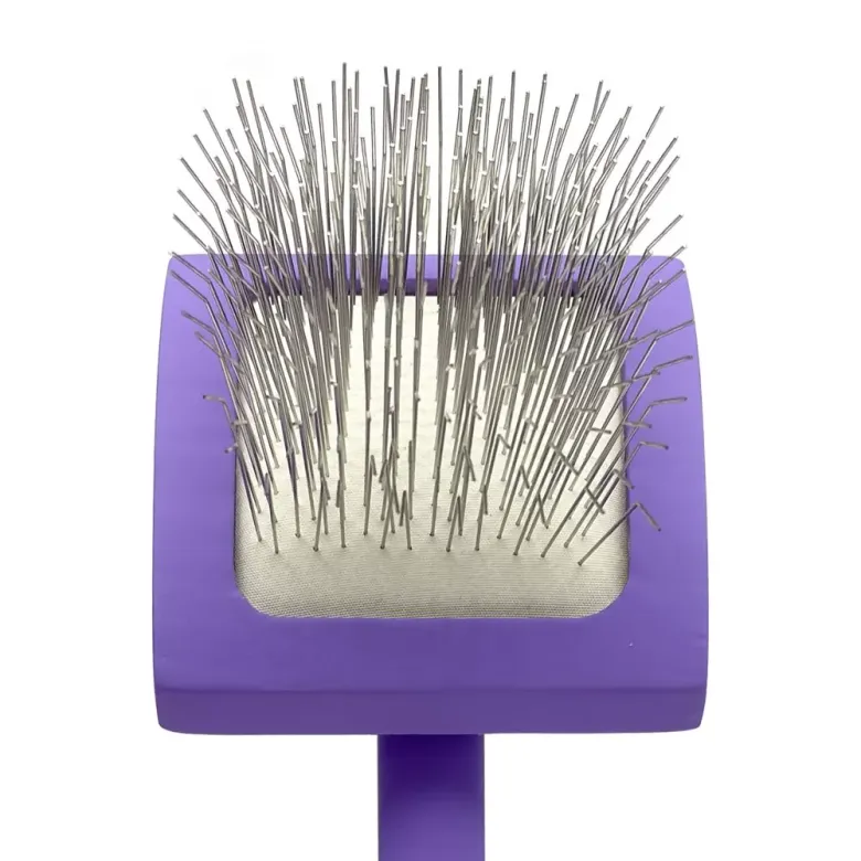 Мала пуходерка з довгими зубцями Groom Soul Violet Series S — Фото 6