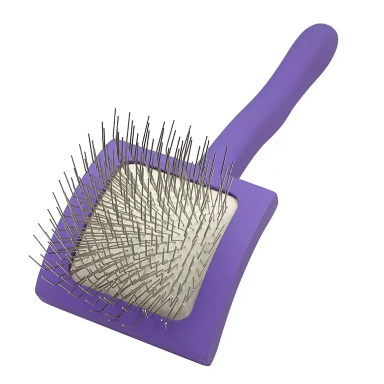 Мала пуходерка з довгими зубцями Groom Soul Violet Series S — Фото 11