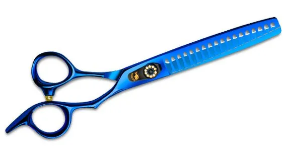 Barracuda Blue Line 7.0" Finishing Shears, 18 Teeth — Photo 4