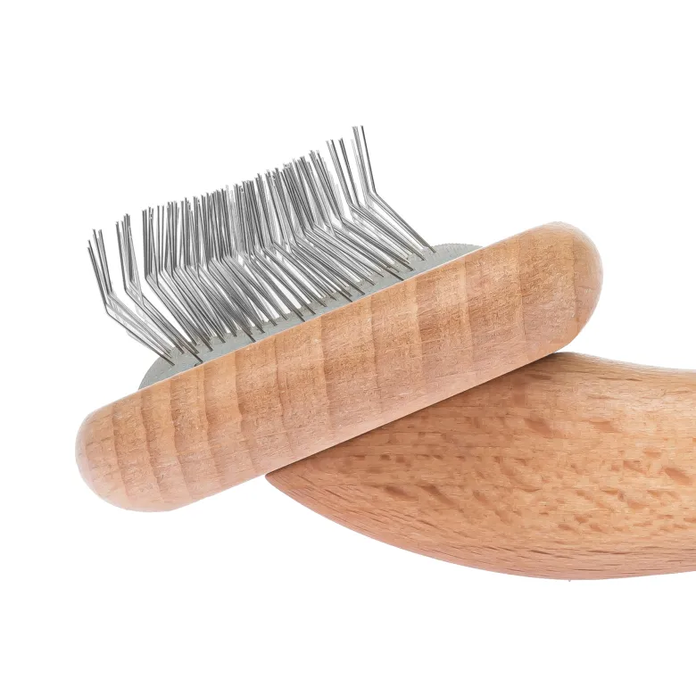 Pequeño y suave slicker con dientes medianos Barracuda Wooden S — Foto 1