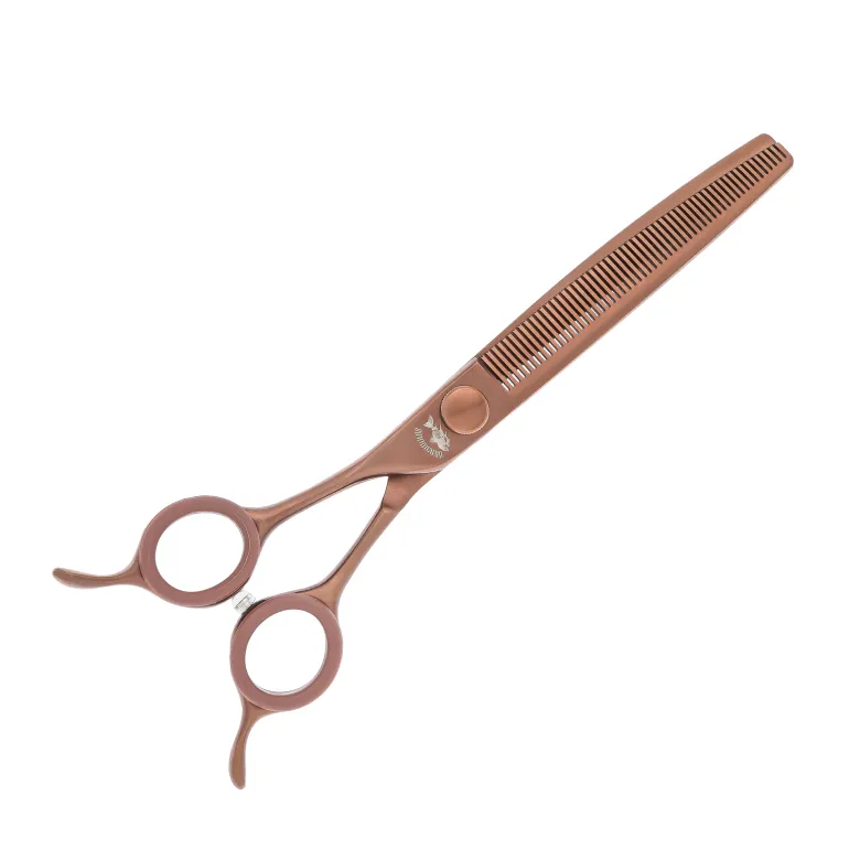 Ліворучні контурні філірувальні ножиці Barracuda CNC Feng Shui 7056L — Фото 4