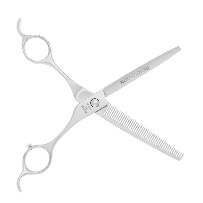 Tijeras de entresacar Barracuda CNC Revolution de 6,5&quot; y 45 dientes para el cuidado personal — Foto 6