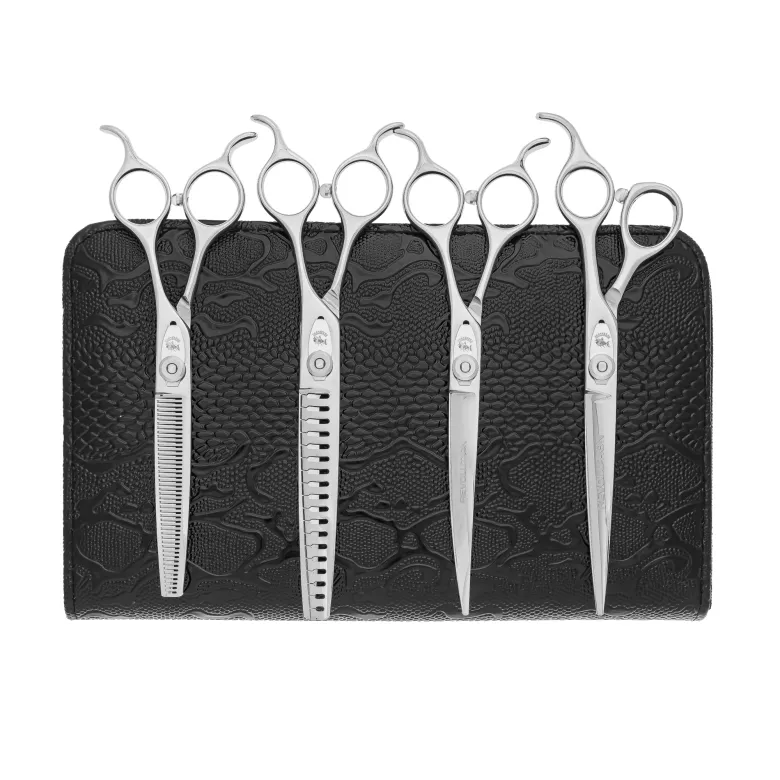 Barracuda CNC Revolution 7.0&quot; and 7.5&quot; Grooming Scissors Set, 4 pieces — Photo 5