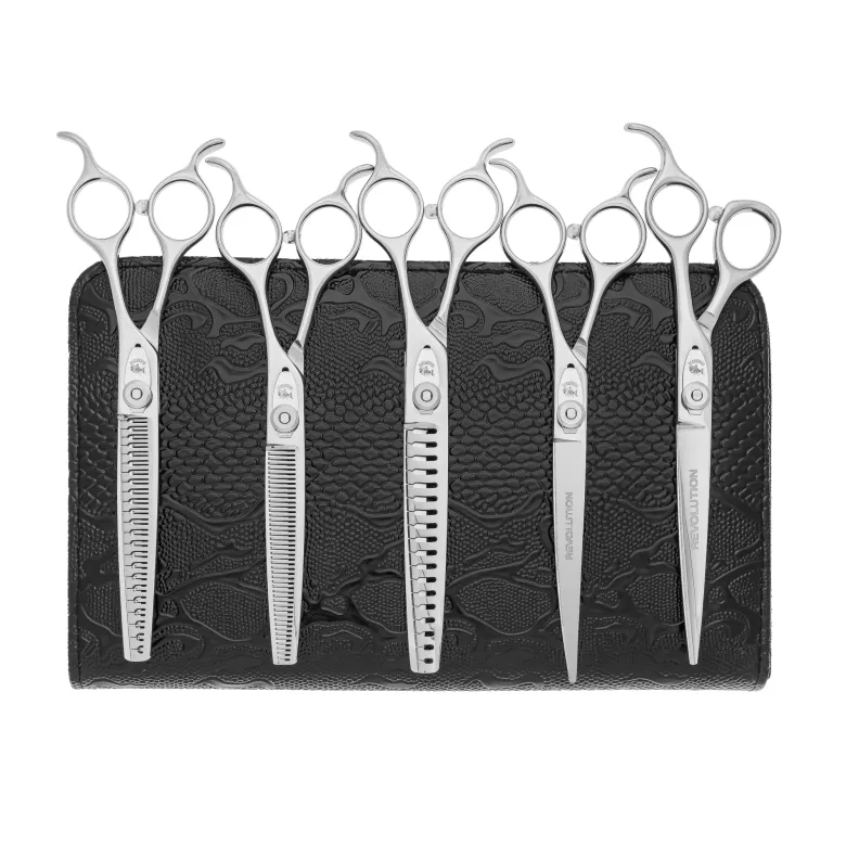 Набор ножниц для груминга Barracuda CNC Revolution 7.0&quot; и 7.5&quot;, 5 единиц — Фото 5