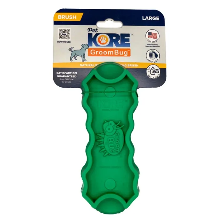 Силіконова масажна щітка Safari GroomBug велика — Photo 8