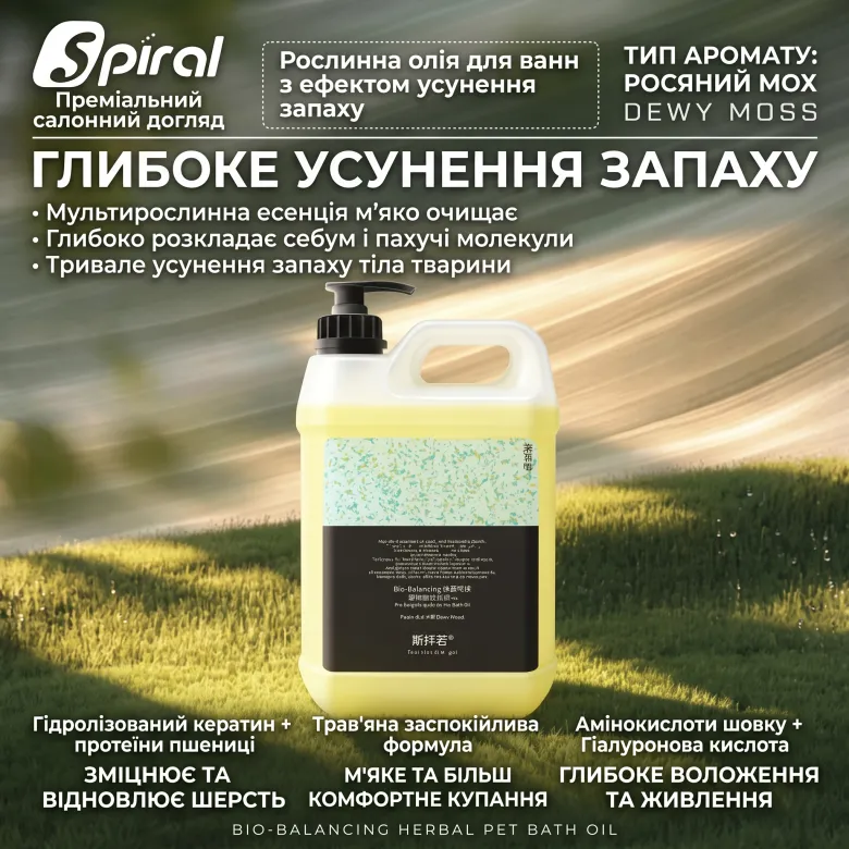 Професійний СПА шампунь-есенція для собак і котів Spiral Bio-Balancing 1х40 — Фото 9