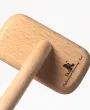 Средняя мягкая пуходерка-slicker со средними зубцами TAA Comb Wood M — Фото 6